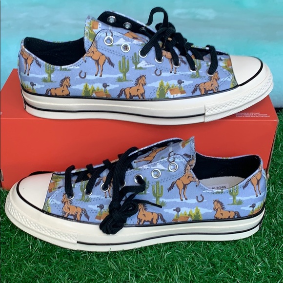 CONVERSE CHUCK 70 OX WASHED DENIM/MULTI/EGRET MEN’ - Picture 3 of 16